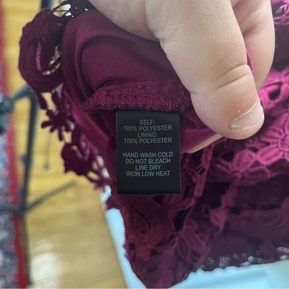 Lulus Women's Love Poem Lace Halter Mini Cocktail Dress- Size Small - Picture 2 of 7